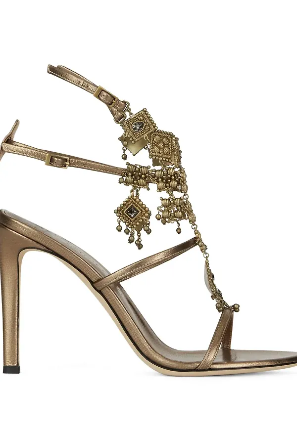 Giuseppe Zanotti Amira sandaler med berlock - Neutral