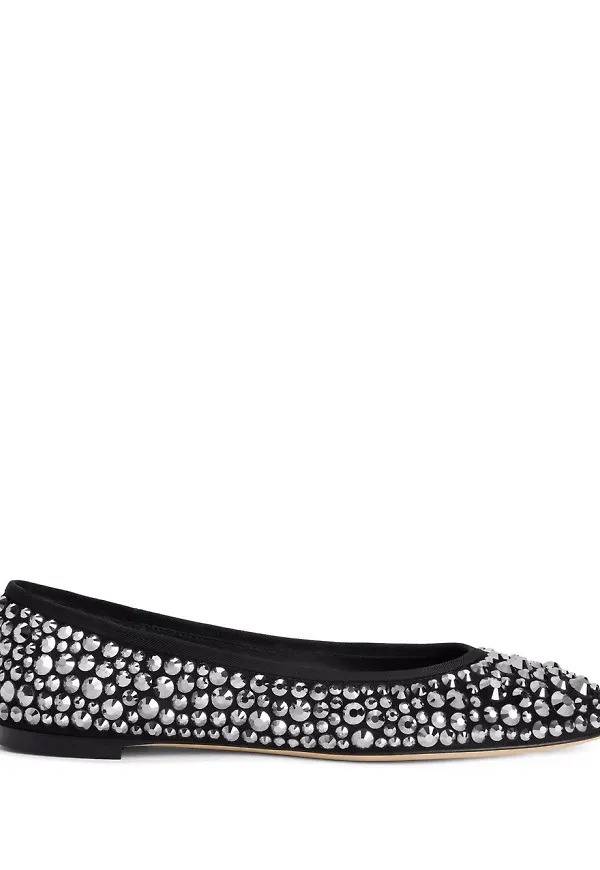 Giuseppe Zanotti Amur ballerinaskor - Silverfärgad