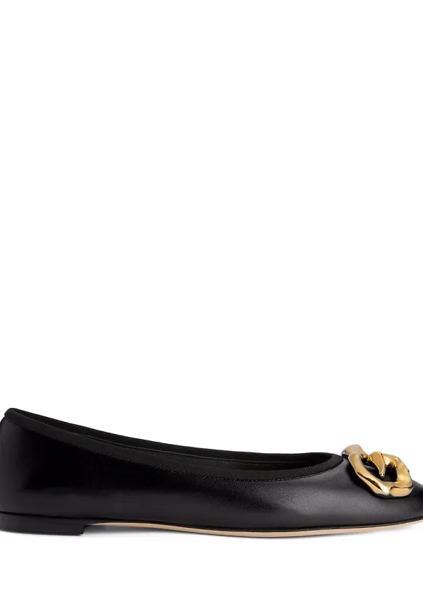 Giuseppe Zanotti Amur ballerinaskor - Svart