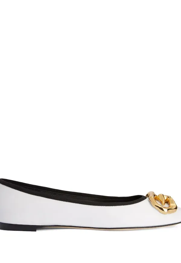 Giuseppe Zanotti Amur ballerinaskor - Vit
