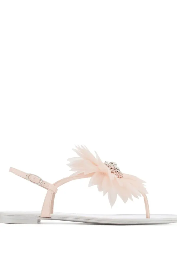 Giuseppe Zanotti Anne Marie låga sandaler - Rosa