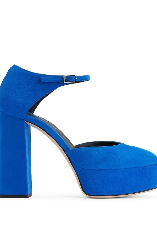 Giuseppe Zanotti Bebe platåskor i mocka - Blå