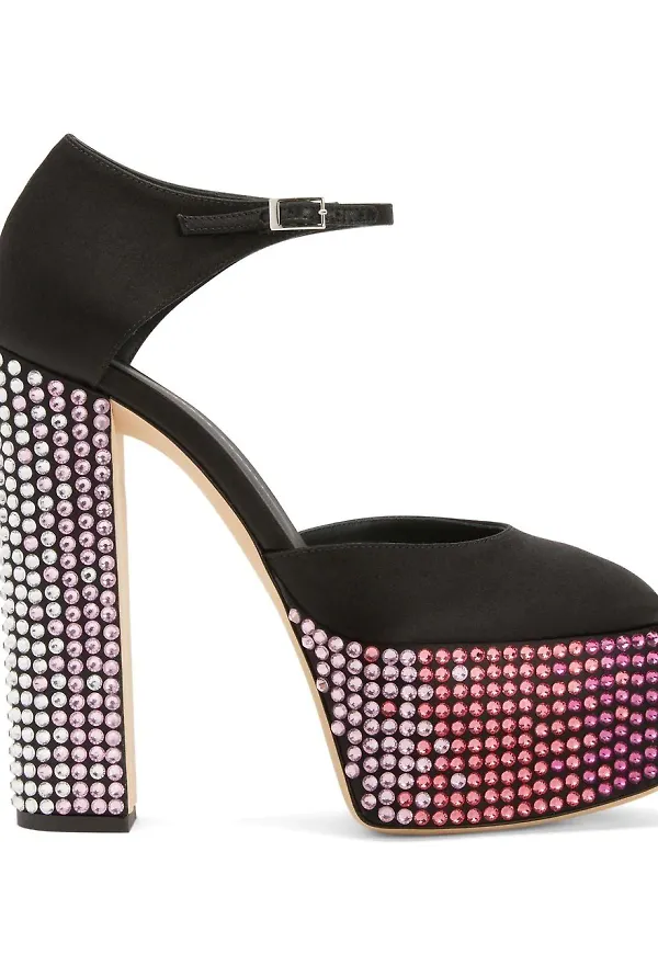 Giuseppe Zanotti Bebe strassprydda klackar - Svart