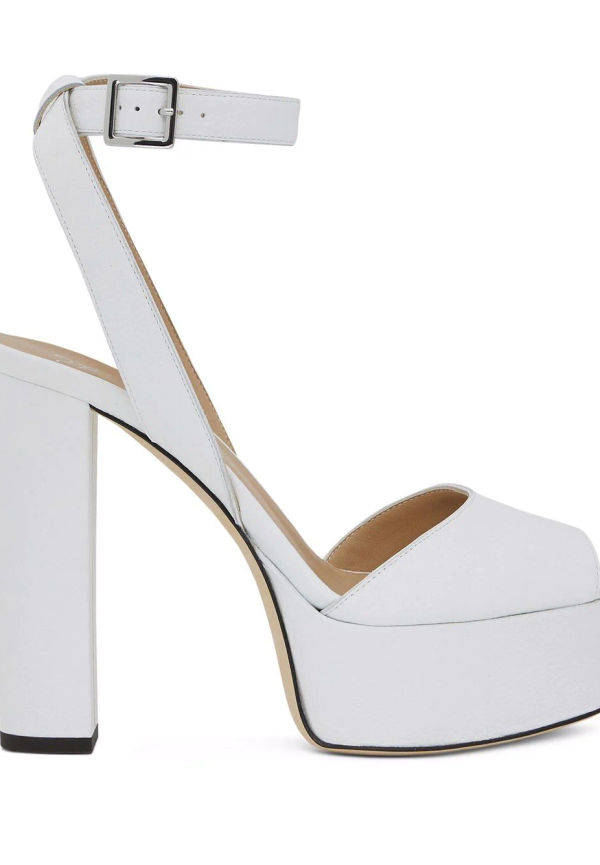 Giuseppe Zanotti Betty 120 mm platåsandaler - Vit