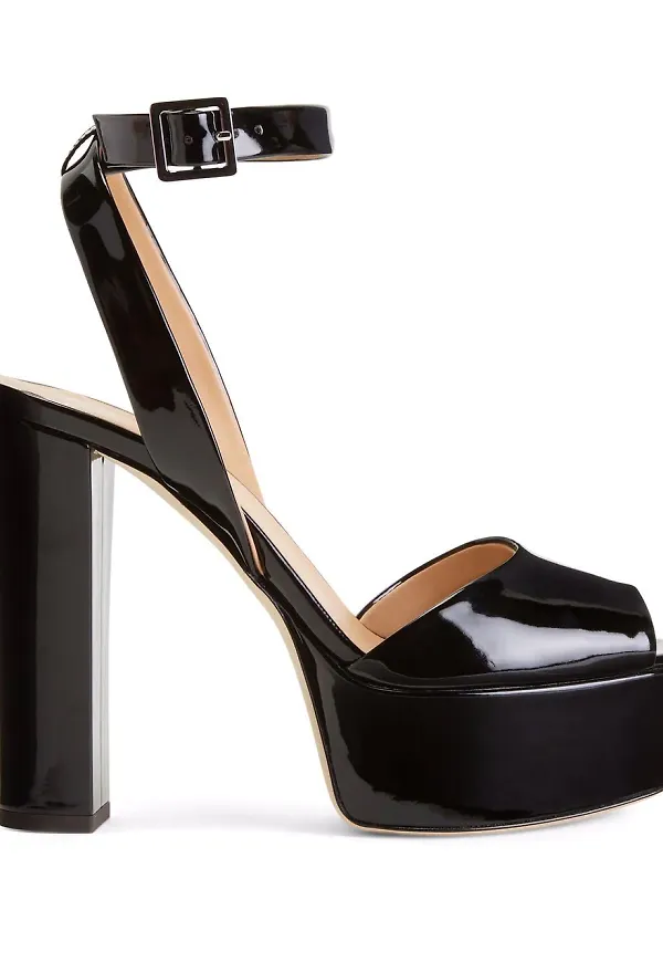 Giuseppe Zanotti Betty platåsandaler - Svart