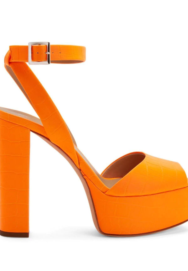 Giuseppe Zanotti Betty platåsandaler 120 mm - Orange