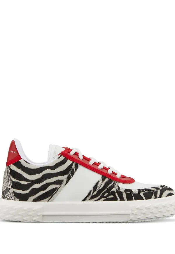 Giuseppe Zanotti Blabber djurmönstrade sneakers - Vit