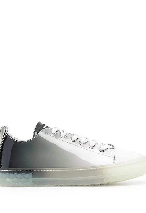 Giuseppe Zanotti Blabber lackade sneakers - Grå