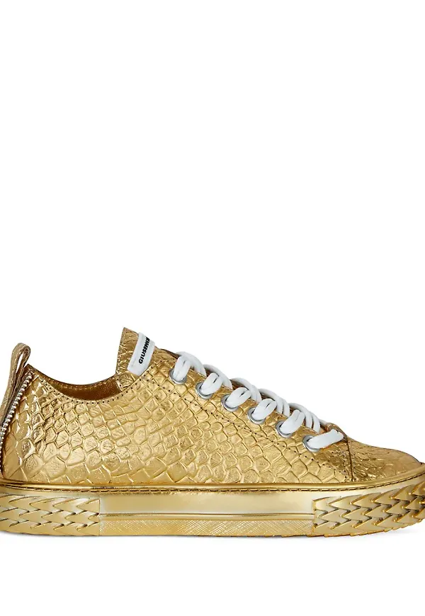 Giuseppe Zanotti Blabber låga sneakers - Guldfärgad
