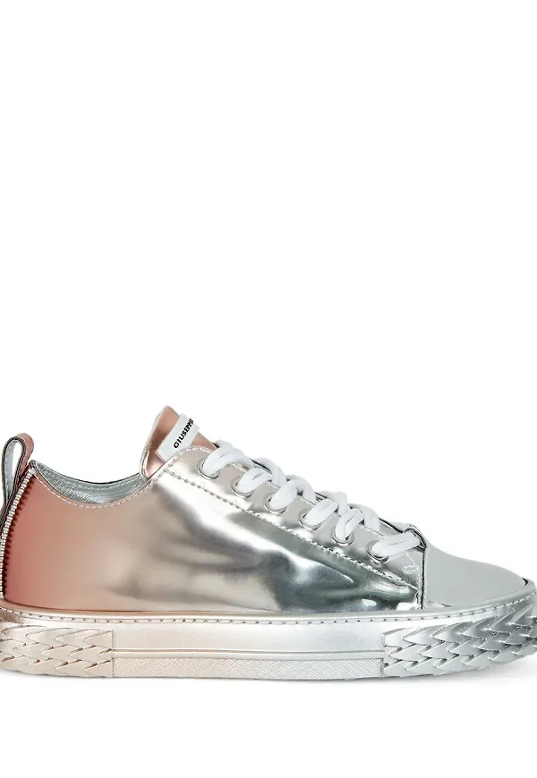 Giuseppe Zanotti Blabber låga sneakers - Silverfärgad