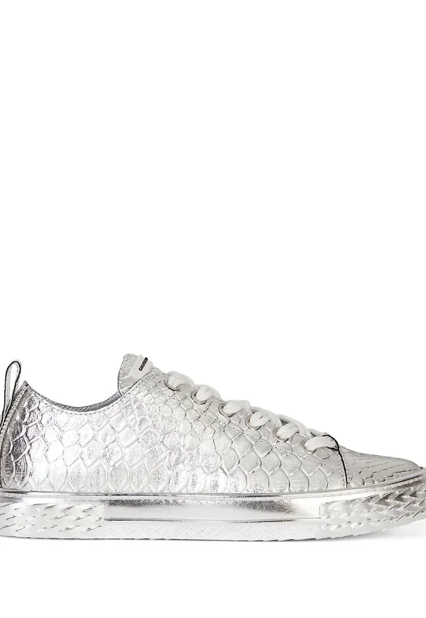 Giuseppe Zanotti Blabber låga sneakers - Silverfärgad