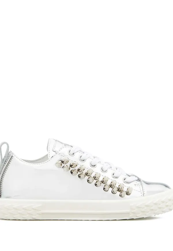 Giuseppe Zanotti Blabber låga sneakers - Silverfärgad