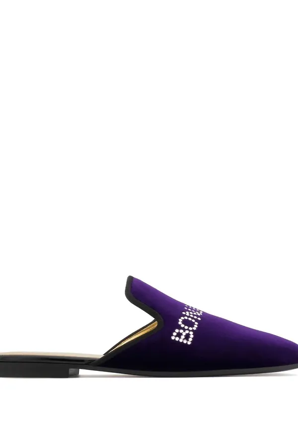 Giuseppe Zanotti Bonjour Nuit sammetsloafers - Lila