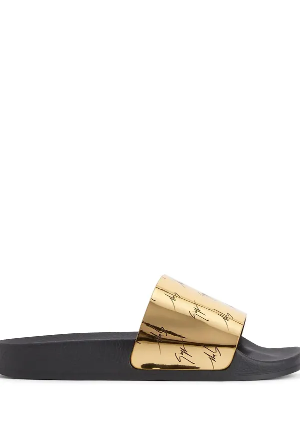 Giuseppe Zanotti Brett tofflor - Gul