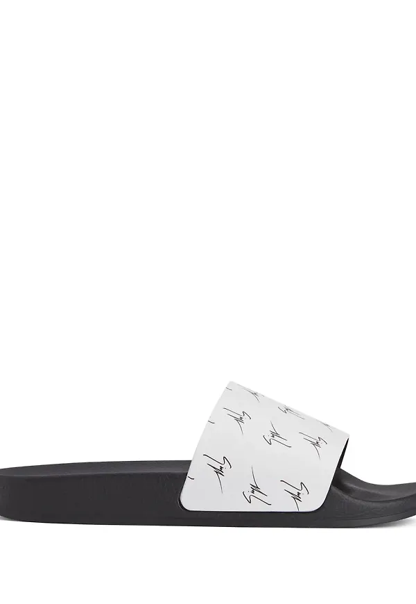 Giuseppe Zanotti Brett tofflor - Vit