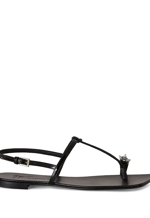 Giuseppe Zanotti Calipso remsandaler - Svart