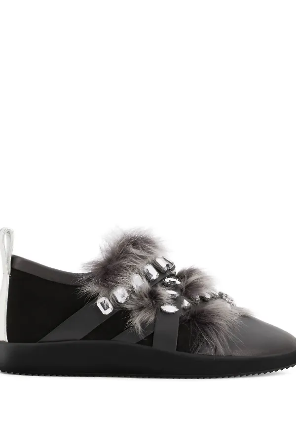 Giuseppe Zanotti Christie låga sneakers - Svart