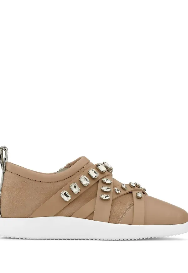 Giuseppe Zanotti Christie utsmyckade sneakers - Neutral