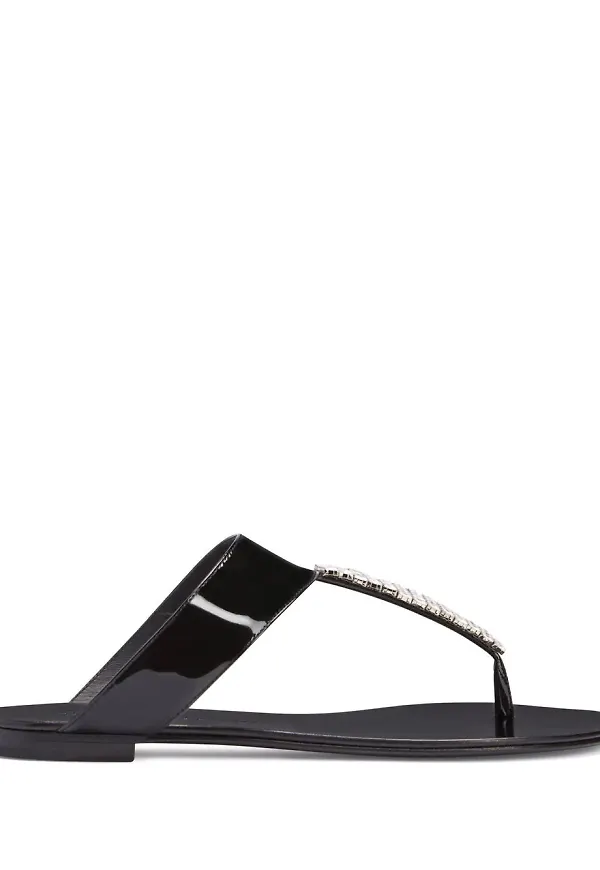 Giuseppe Zanotti Cleta platta sandaler - Svart