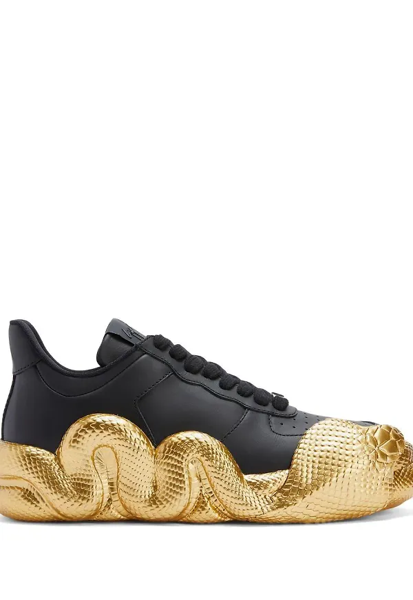 Giuseppe Zanotti Cobras låga sneakers - Svart