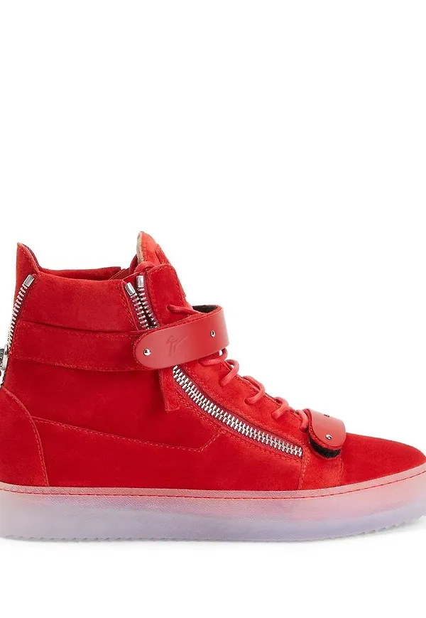 Giuseppe Zanotti Coby höga sneakers - Röd