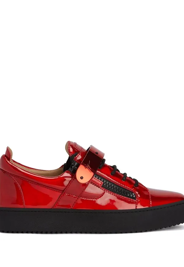 Giuseppe Zanotti Coby låga sneakers - Röd