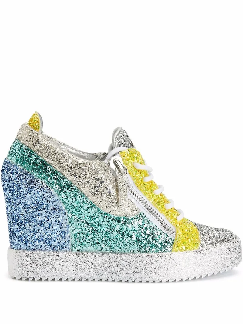 Giuseppe Zanotti Coby sneakers med kilklack - Grå
