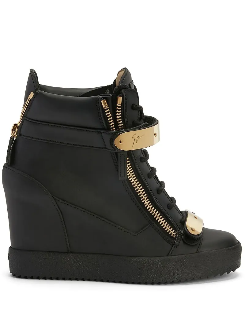 Giuseppe Zanotti Coby sneakers med kilklack - Svart