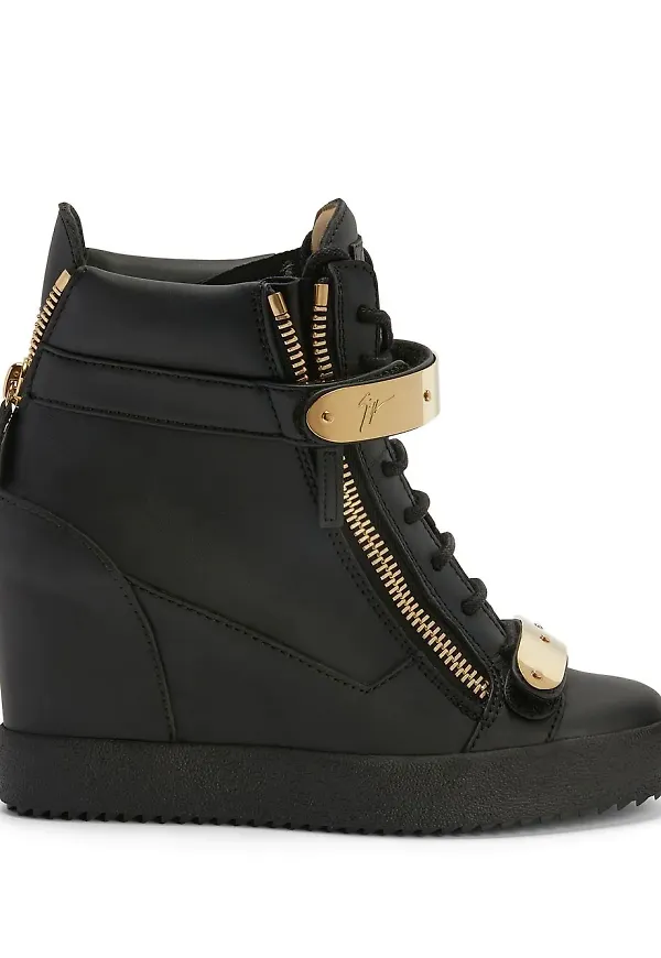 Giuseppe Zanotti Coby sneakers med kilklack - Svart