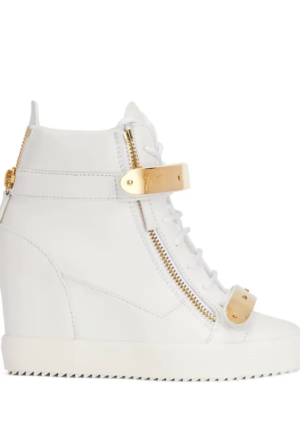 Giuseppe Zanotti Coby sneakers med kilklack - Vit