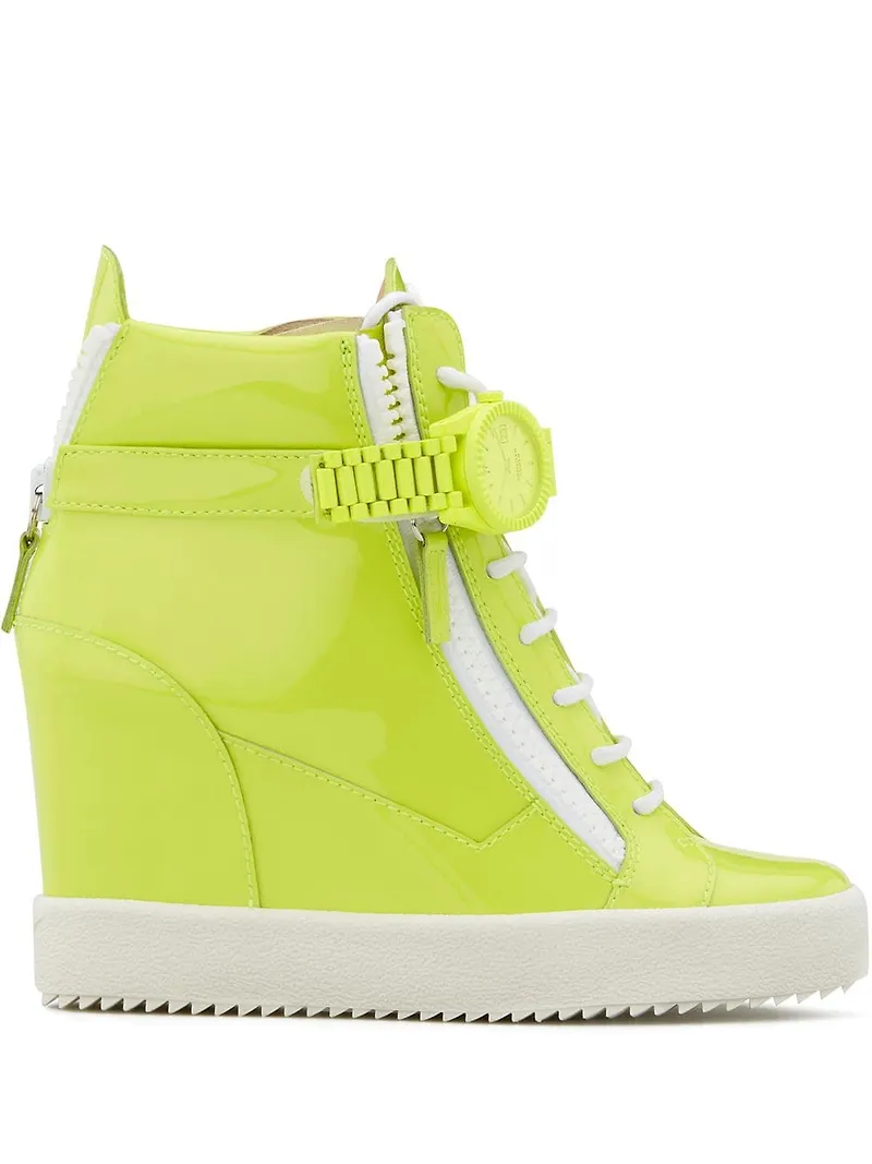 Giuseppe Zanotti Cowan sneakers med kilklack - Gul