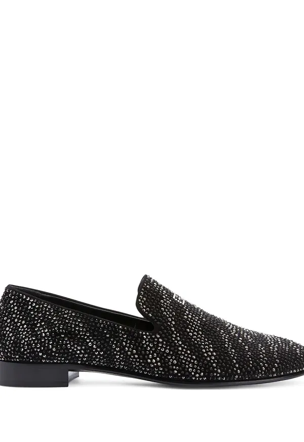 Giuseppe Zanotti Crystal Lewis loafers - Svart