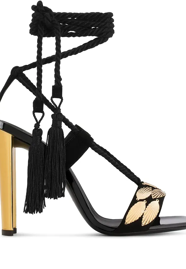 Giuseppe Zanotti Danielle sandaler med tofskant - Svart