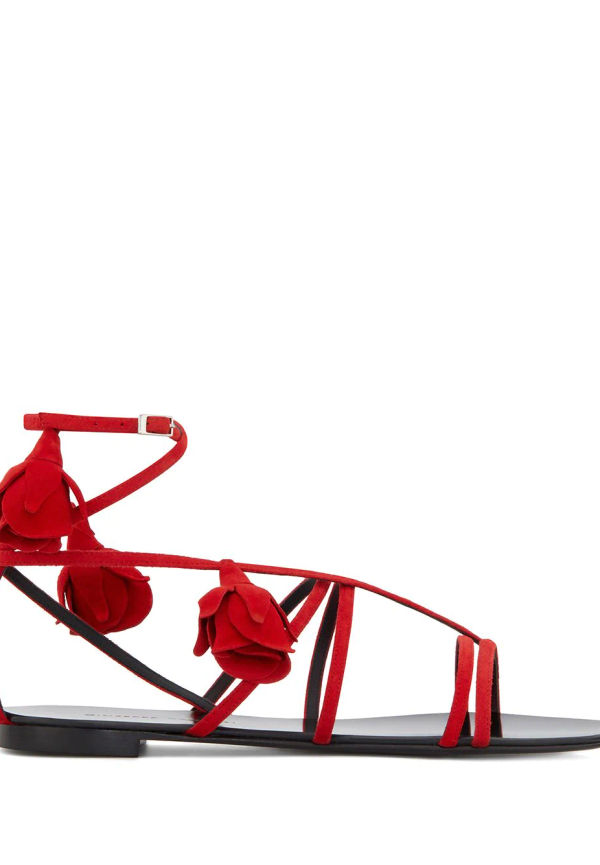 Giuseppe Zanotti Danse Du Feu remsandaler - Röd