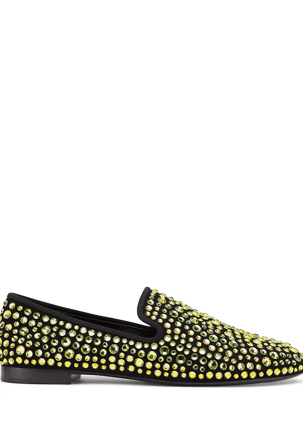 Giuseppe Zanotti David utsmyckade loafers - Svart