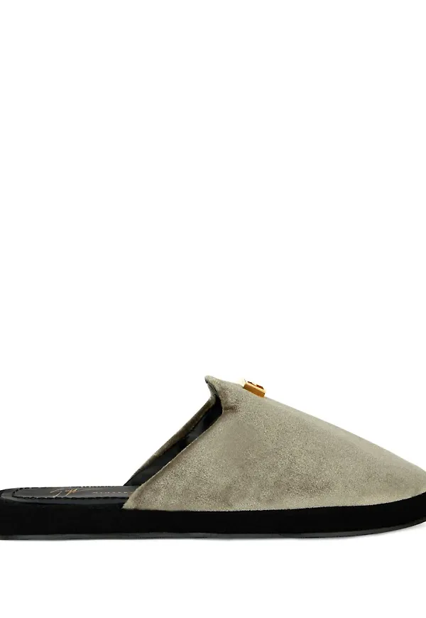 Giuseppe Zanotti Domitille sammetstofflor - Grå