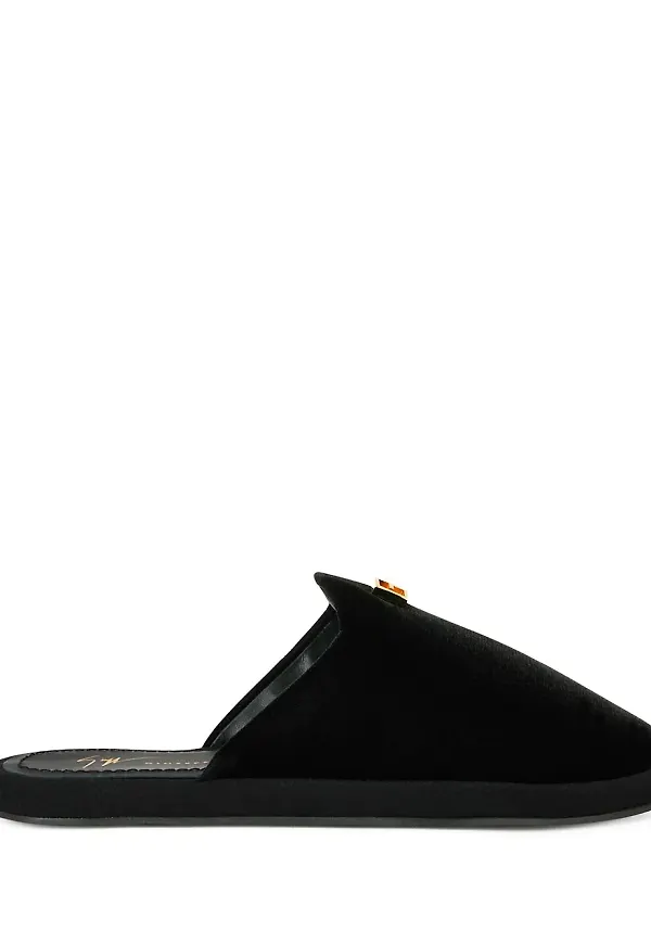 Giuseppe Zanotti Domitille sammetstofflor - Svart