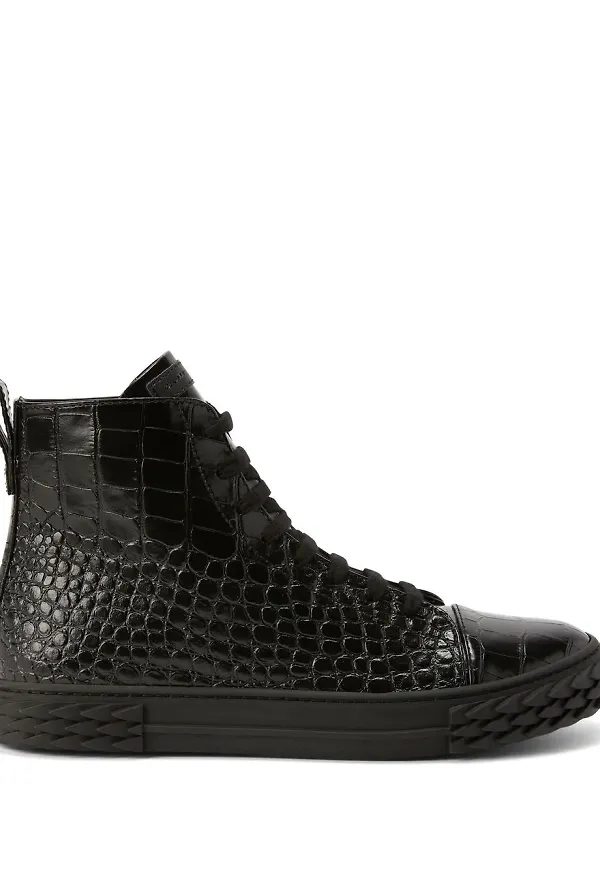 Giuseppe Zanotti Ecoblabber höga sneakers - Svart