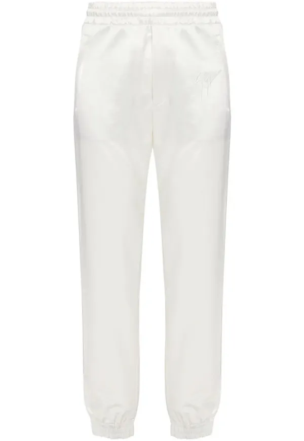 Giuseppe Zanotti elastiska satinbyxor - Vit