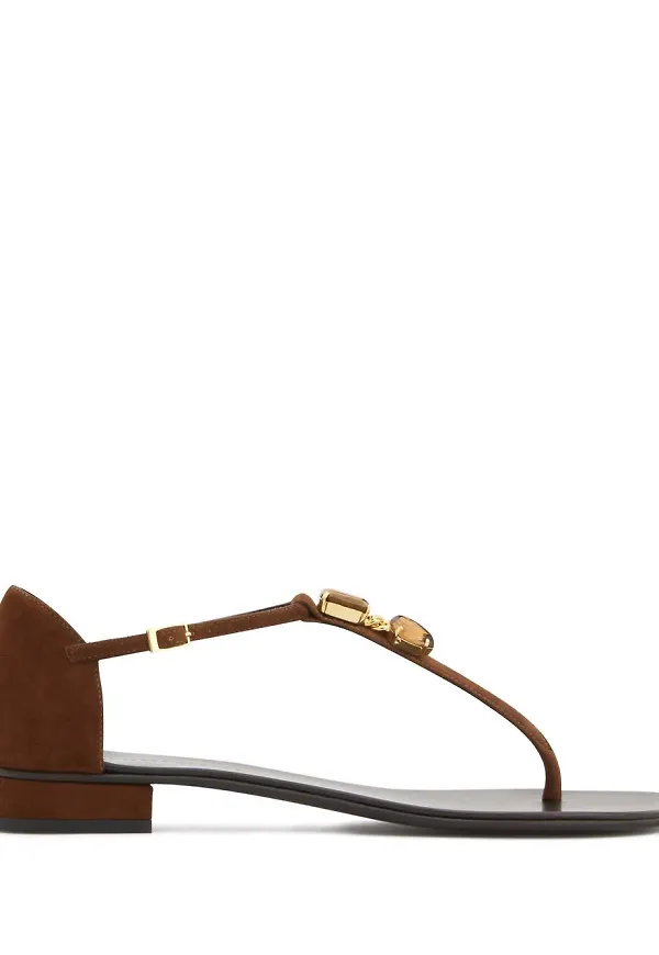 Giuseppe Zanotti Evie sandaler i mocka - Brun