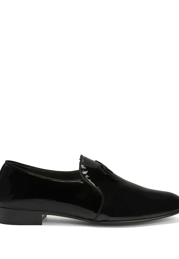 Giuseppe Zanotti Fergus glansiga loafers - Svart