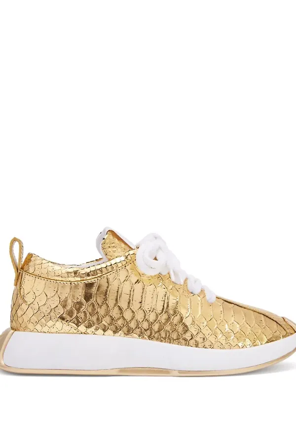 Giuseppe Zanotti Ferox låga sneakers - Guldfärgad