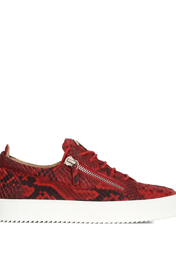 Giuseppe Zanotti Frankie låga sneakers - Röd