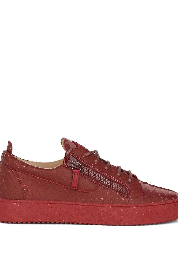 Giuseppe Zanotti Frankie låga sneakers - Röd