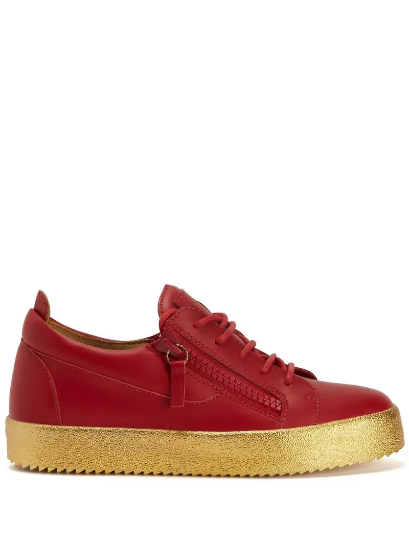 Giuseppe Zanotti Frankie låga sneakers - Röd