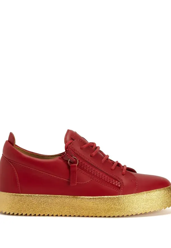 Giuseppe Zanotti Frankie låga sneakers - Röd