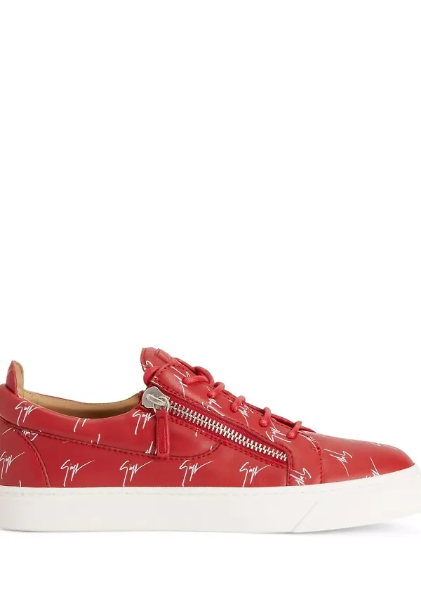 Giuseppe Zanotti Frankie låga sneakers - Röd