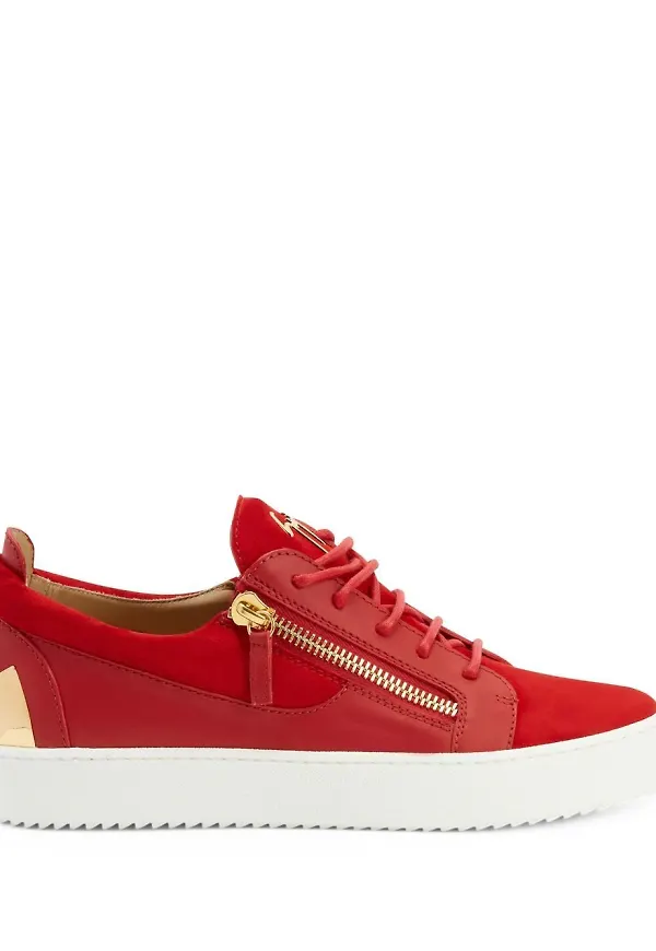 Giuseppe Zanotti Frankie låga sneakers - Röd