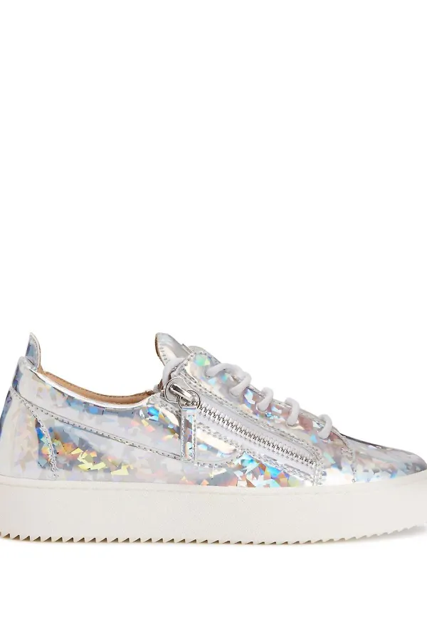 Giuseppe Zanotti Frankie låga sneakers - Silverfärgad