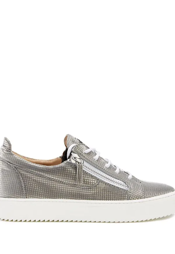 Giuseppe Zanotti Frankie låga sneakers - Silverfärgad